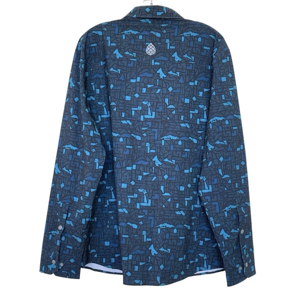 Stio Shirt Mens Size Large Long‎ Sleeve Snap Outdoor Fishing